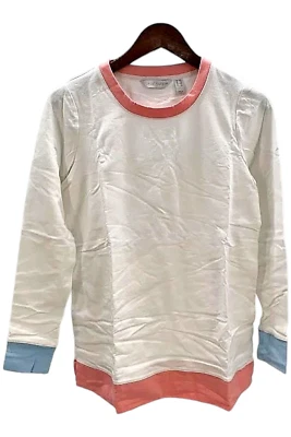 Sudadera túnica blanca Sport Savvy French Terry bloques de colores Foto 1 de 2