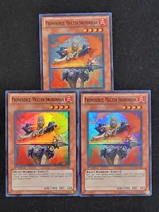 3 X YuGiOh Prominence, Spadaccino Fuso HA05-EN010 Super Rara 1° Edizione LP - Foto 1 di 14