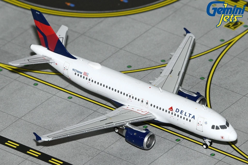 Delta Airbus A320 N376NW GeminiJets GJDAL2094 Scale 1:400 - Image 1 of 1