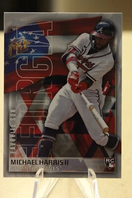 2023 Topps MICHAEL HARRIS II Favorite Sons Rookie Card #FS-8 - Atlanta Braves - Image 1 of 2