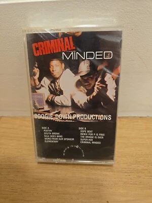 Criminal Minded Boogie Down Productions  Cassette Tape 1994 B-Boy Records JR - Image 1 of 4