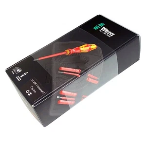 Wera 7pc Kraftform 1000V VDE Insulated SL PZ Screwdriver Set - 05003472001 - Picture 1 of 10