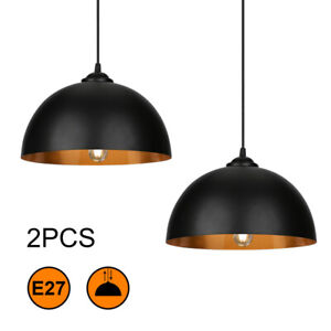 2x LED Pendelleuchte E27 Pendellampe Hängelampe Industrie Deckenlampe Retro