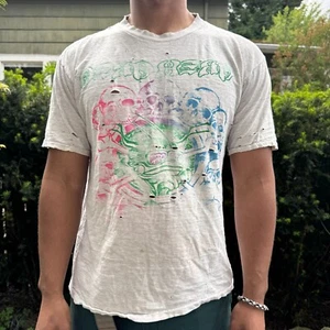 VTG 80s 90s Grateful Dead DEAD HEAD T Shirt Double Sided Trippy Skull Rare XL - Picture 1 of 10