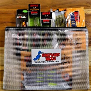(Ct of 2) Kingfisher Soft Plastic Lure Bag Perfect Organizing Tackle 11.4”X8.2" - Picture 1 of 3