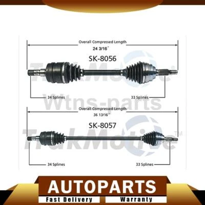 2 JUNTAS CV DELANTERAS TRAKMOTIVE EJES EJE EJES PARA CHEVROLET OPTRA 2004-2007 Foto 1 de 4