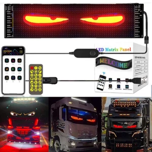Programmable Devil Eyes Dynamic LED Display Light for Car Truck Trailer Lorry - Picture 1 of 9