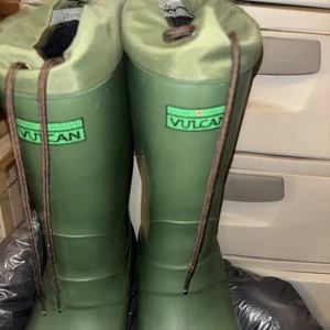 Botas de goma Vulcan verde para hombre talla 10 sin usar - Imagen 1 de 5