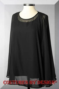 St John Knits Couture Silk Capelet Color Black Size Small NWT MSRP $595 - Picture 1 of 2