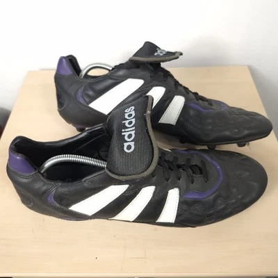 Mens 1996 Adidas Santiago Liga Football Boots Moulded Studs Size UK 14 - image 1 of 4
