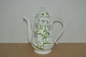 Portmeirion Welsh Wild Flowers - 26cm Coffee Pot - Sea Aster (#37) - Picture 1 of 5