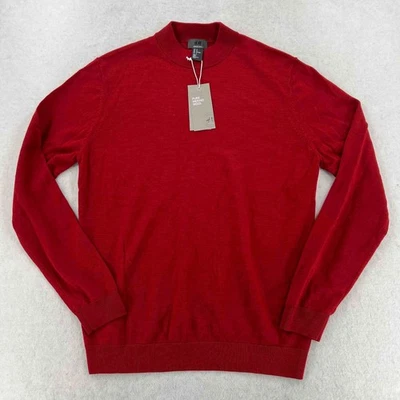 NWT H&M Men's Red Wool Pullover Slim Fit Long-Sleeved Sweater Size Medium - Image 1 of 4