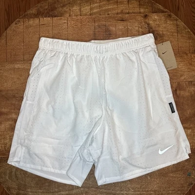 Nike Running Shorts Challenger Breathe 2-in-1 White HJ4176-121 Mens Medium - Image 1 of 4
