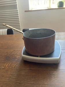 Antique Copper Pan with Brass Carry Handle - Picture 1 of 6