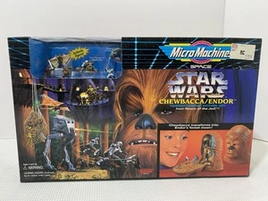 VTG Star Wars Micro Machines Chewbacca/Endor Set 1995 Galoob New Sealed - Picture 1 of 6