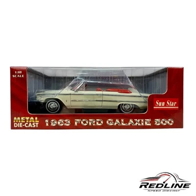 🇺🇸🇺🇸🇺🇸SUN STAR 1963 Ford Galaxie 500 1:18 LN🇺🇸🇺🇸🇺🇸 - Imagem 1 de 4