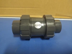 Válvula de retención de resorte True Union de PVC de 1 pulgada, horario 80 de 1""  - Imagen 1 de 6