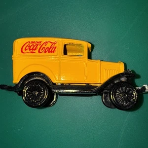 Vintage Cast Iron Coca Cola Yellow Delivery Truck - 5.50" Length Heavy - Picture 1 of 1