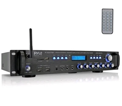 Pyle Multi Channel Bluetooth Preamplifier Receiver, Pro Audio, 3000 Watt P3201BT - Image 1 of 4