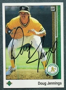 Oakland A's star Doug Jennings autographed / signed 1989 Upper Deck card - - Picture 1 of 1