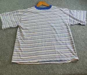 Vintage Bale Dyed Originals TKO Shirt Mens Large Striped Grunge Made USA Boxy - Picture 1 of 11