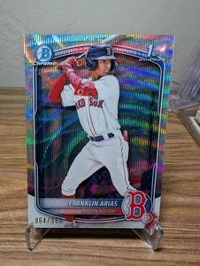 2025 Bowman Chrome Prospects Franklin Arias #BCP-67 Wave Refractor /350 1st (RC) - Picture 1 of 2