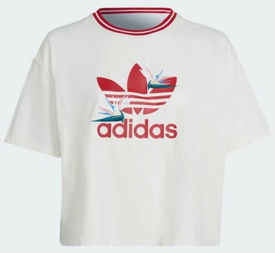 Nueva Camiseta Suelta Adidas Originals Plus x Thebe Magugu Bird of Paradise 3X Foto 1 de 2