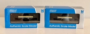 Vagones Grampus Dapol 2F-060-004 y 2F-060-005 calibre N BR holandés gris/amarillo - Imagen 1 de 3