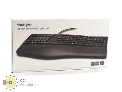 Kensington K75400US Pro Fit Ergo Wired Keyboard (Black) - Image 1 of 4