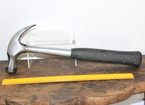 Martello artiglio SteelMaster vintage Stanley ST 1 1/2 16 oz manico tubolare acciaio 13" - Foto 1 di 12