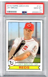 2016 Topps Archives Jay Bruce PSA 10 - Picture 1 of 2