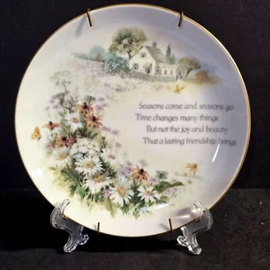 Lasting Memories Wandteller Seasons Come & Seasons Go Porzellan Japan 80er Geschenk - Bild 1 von 7
