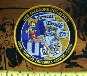 TOMCAT FAREWELL CRUISE 05-06 Double D's - USS Theodore Roosevelt CVN-71 Patch - Picture 1 of 4