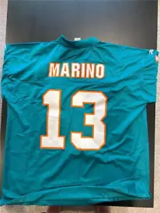 Dan Marino Jersey Men's 2X Reebok Gridiron Classic Stitched Throwbacks Teal - Picture 1 of 2