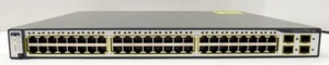 Cisco WS-C3750G-48TS-S 48-Port Managed Gigabit Network Switch Tested and Reset - Picture 1 of 6