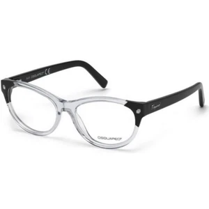 Original Dsquared Brille DQ5142 027 Transparent Schwarz Gestell 53mm RX-fähig - Bild 1 von 1