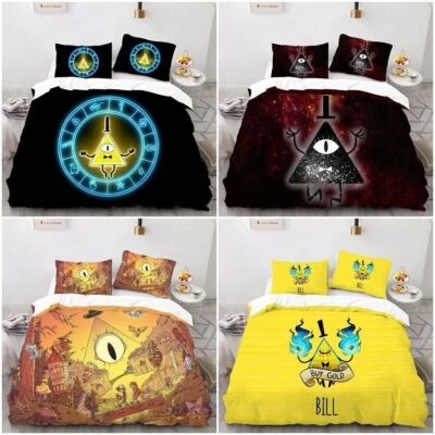 Gravity Falls Bill Cipher Quilt Duvet Cover Set Bedding Set Single Double Gifts