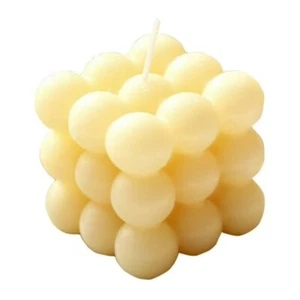 Bubble Candle,Cube Soy Wax Bubble Candles, Unscented, 2 Pieces Bundle, N… - Picture 1 of 7