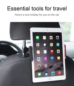 UNIVERSAL IN CAR BACK SEAT HEADREST HOLDER MOUNT Holder For PHONES,IPAD,TABLET - Picture 1 of 8