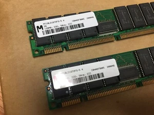 MICRON TECH. MT18LD1672FG-5 X , 256MB(2x128mb) MemoryKIT, = Test-PASS - Picture 1 of 8