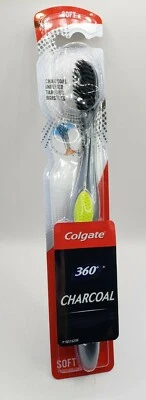 Colgate Toothbrush Charcoal Infused Soft 360 tapered bristles green  - Image 1 of 4