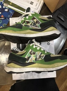 Size 9- New Balance BAPE x 57/40 Green - Picture 1 of 11