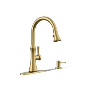 Kohler R28706-SD-2MB Kaori Rubinetto Cucina Manico Singolo,Ottone Spazzolato Vibrante - Foto 1 di 9