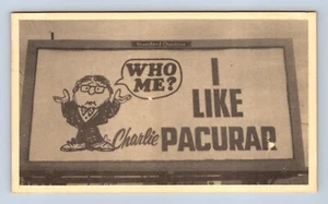 Political Postcard of Charlie Pacurar East Chicago Indiana Unposted - Picture 1 of 2