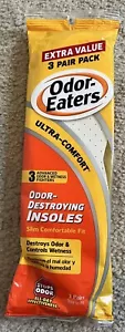 Odor-Eaters Ultra-Comfort Economy 3-Pack Insoles - Trim to Fit - NEW NIP - Picture 1 of 2