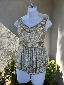 Elegant Top Virgo Lounge bead sequin sz XS NWT - Picture 1 of 12