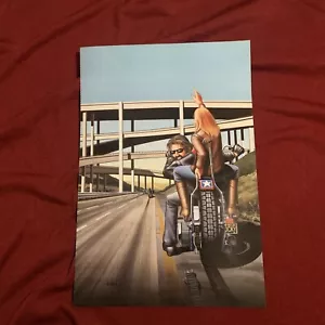 Busted Belt Bummer Harley Davidson David Mann Poster Print - Picture 1 of 1