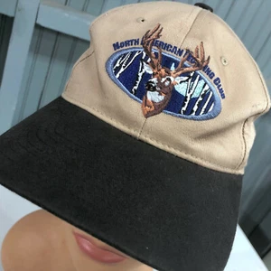 North American Deer Buck Hunting Club Strapback Baseball Hat Cap - Picture 1 of 5
