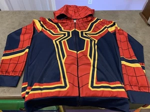 MARVEL The Avengers Infinity War Iron Spider-Man Giacca Cappuccio Zip Poliestere L/XL - Foto 1 di 6