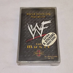 WWF The Music Vol 3 original indonesia Tapes NEW + 6 sticker smackdown - Picture 1 of 4